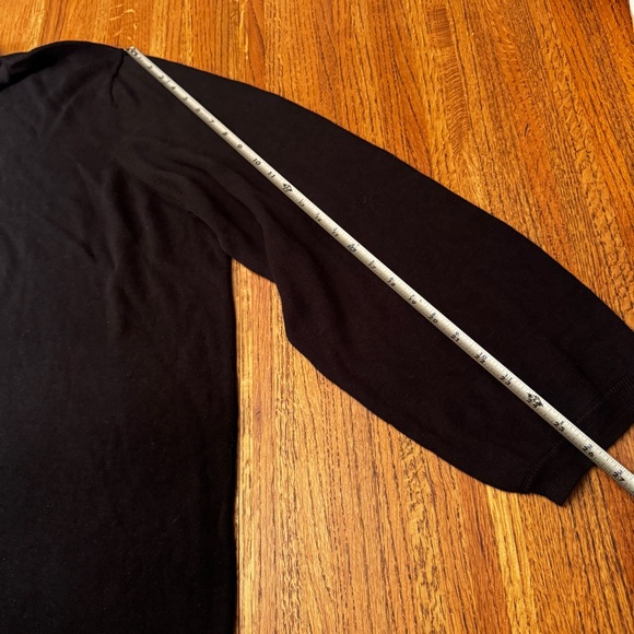 NWT Ellos Plus Size cotton/rayon turtleneck black long-sleeved sweater, size 4X - Picture 11 of 11